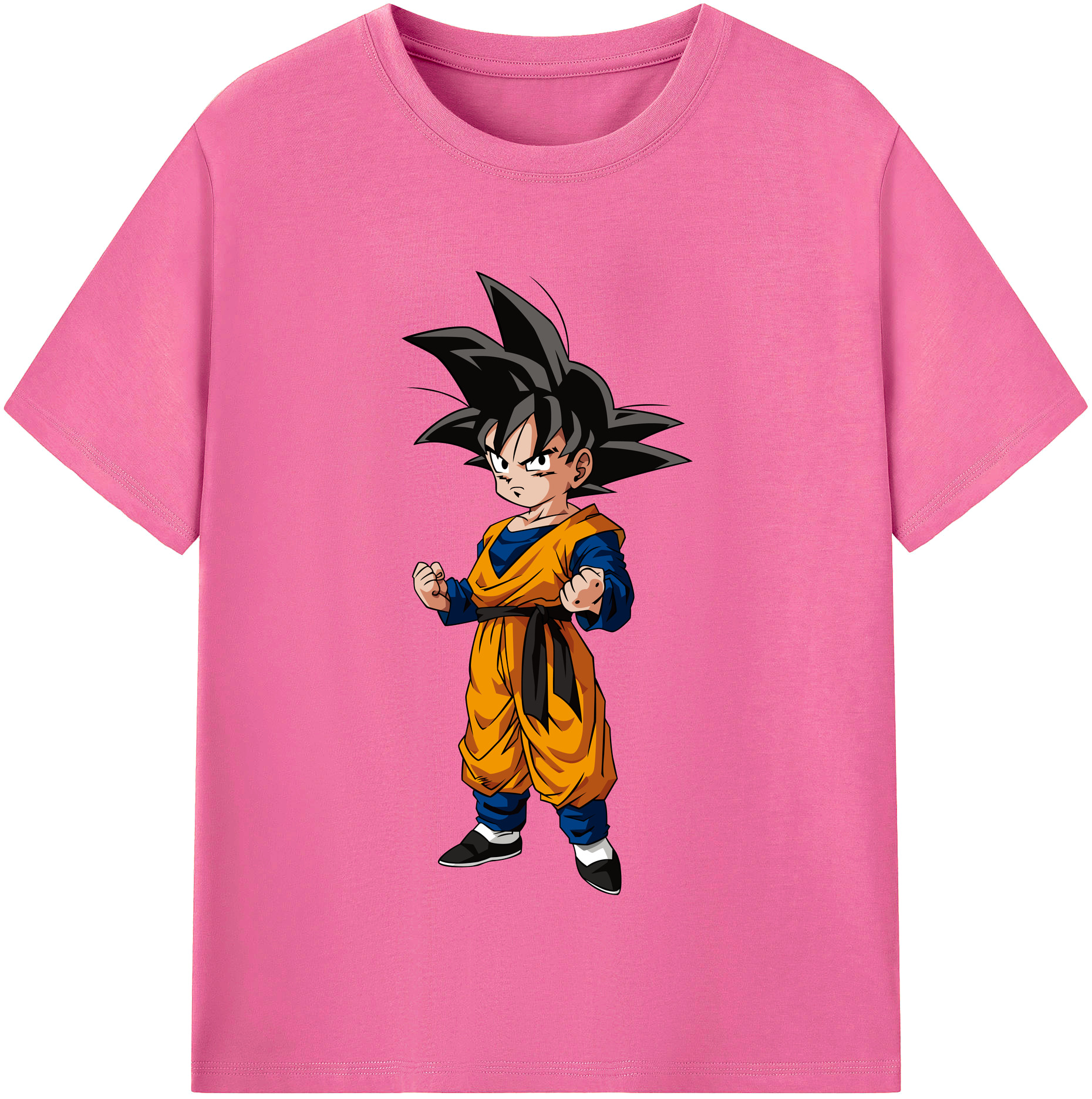 （画像用） ドラゴンボール 孫悟空（そん ごくう）Son Goku カカロット DRAGON BALL Kakarotto レディースカジュアルプリントTシャツ（綿100％）